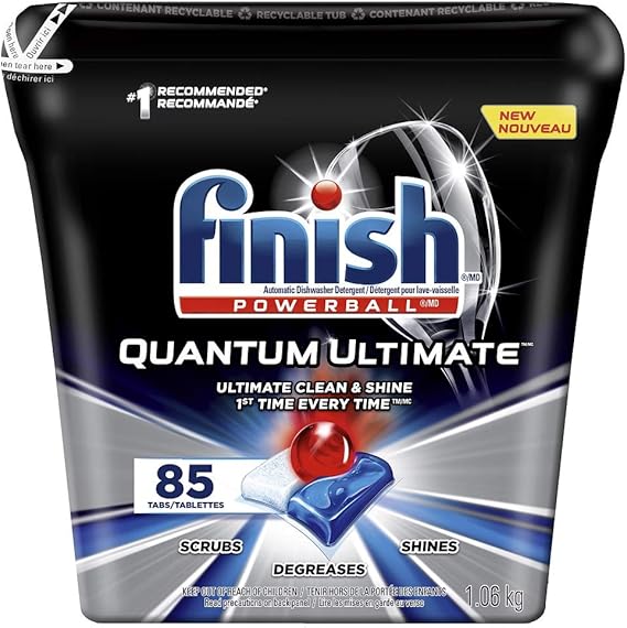 Finish Dishwasher Detergent, Quantum Ultimate, Fresh, 85 Tablets 85