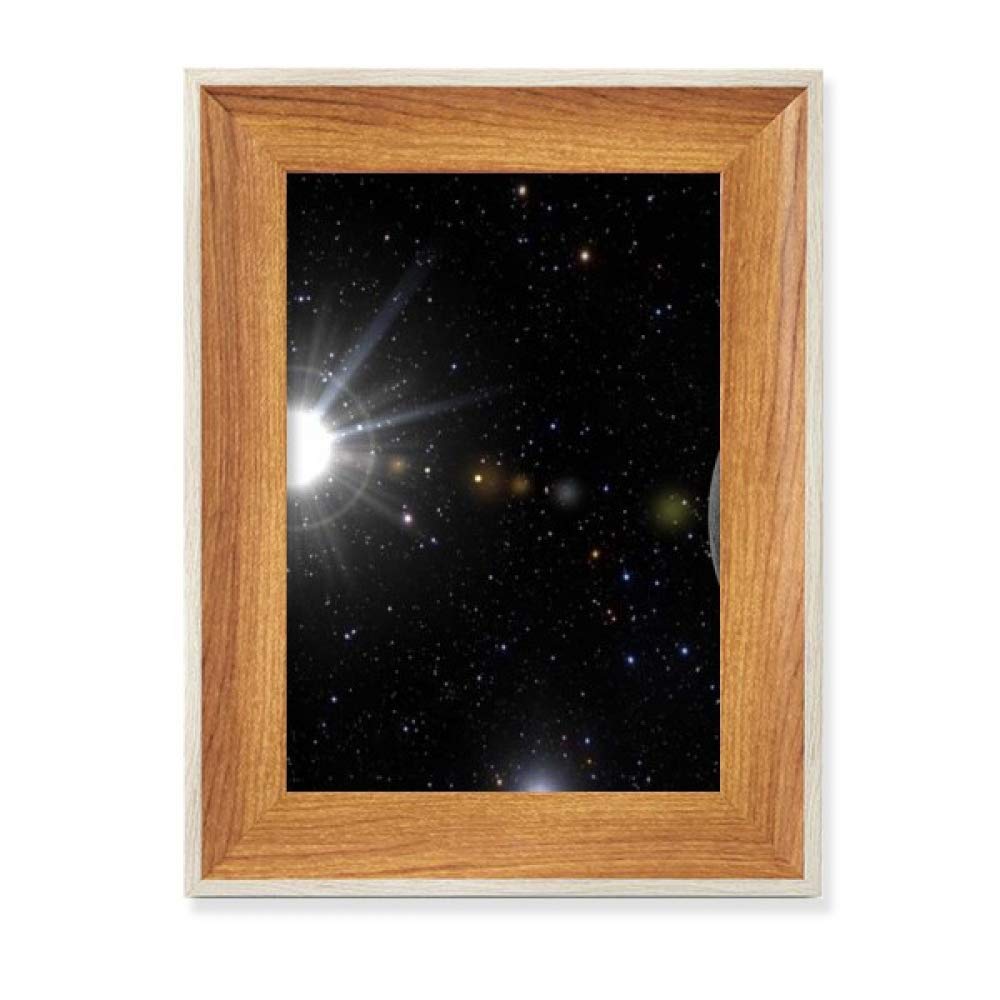 Cadre en bois de bureau pour photo et peinture artistique rappelant la nuit blanche