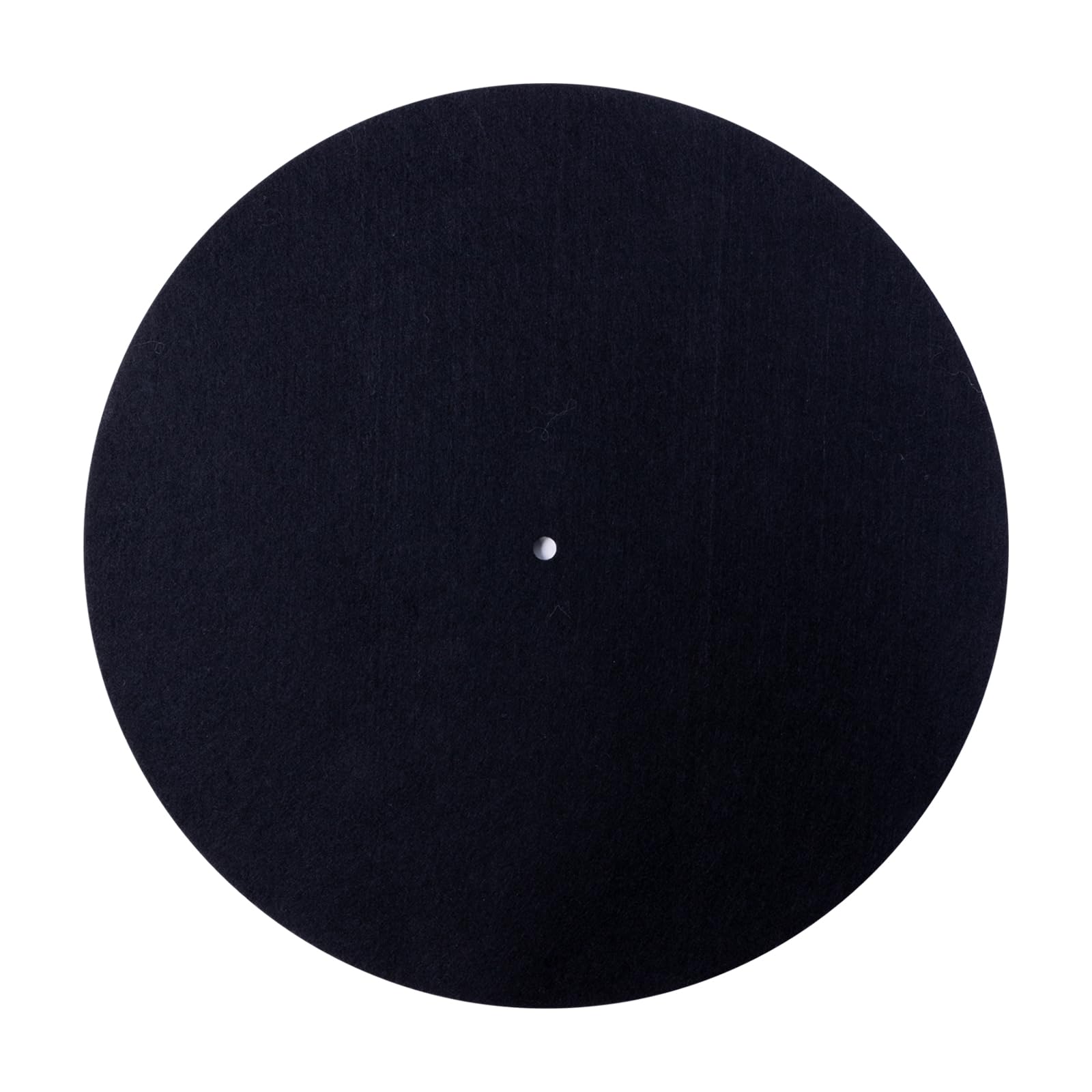 12 inch Turntable Mat, Slip Mat 3mm Felt Record Mat for Vinyl LP Record Players High-Fidelity Audiophile Acoustic Sound Support (Black)