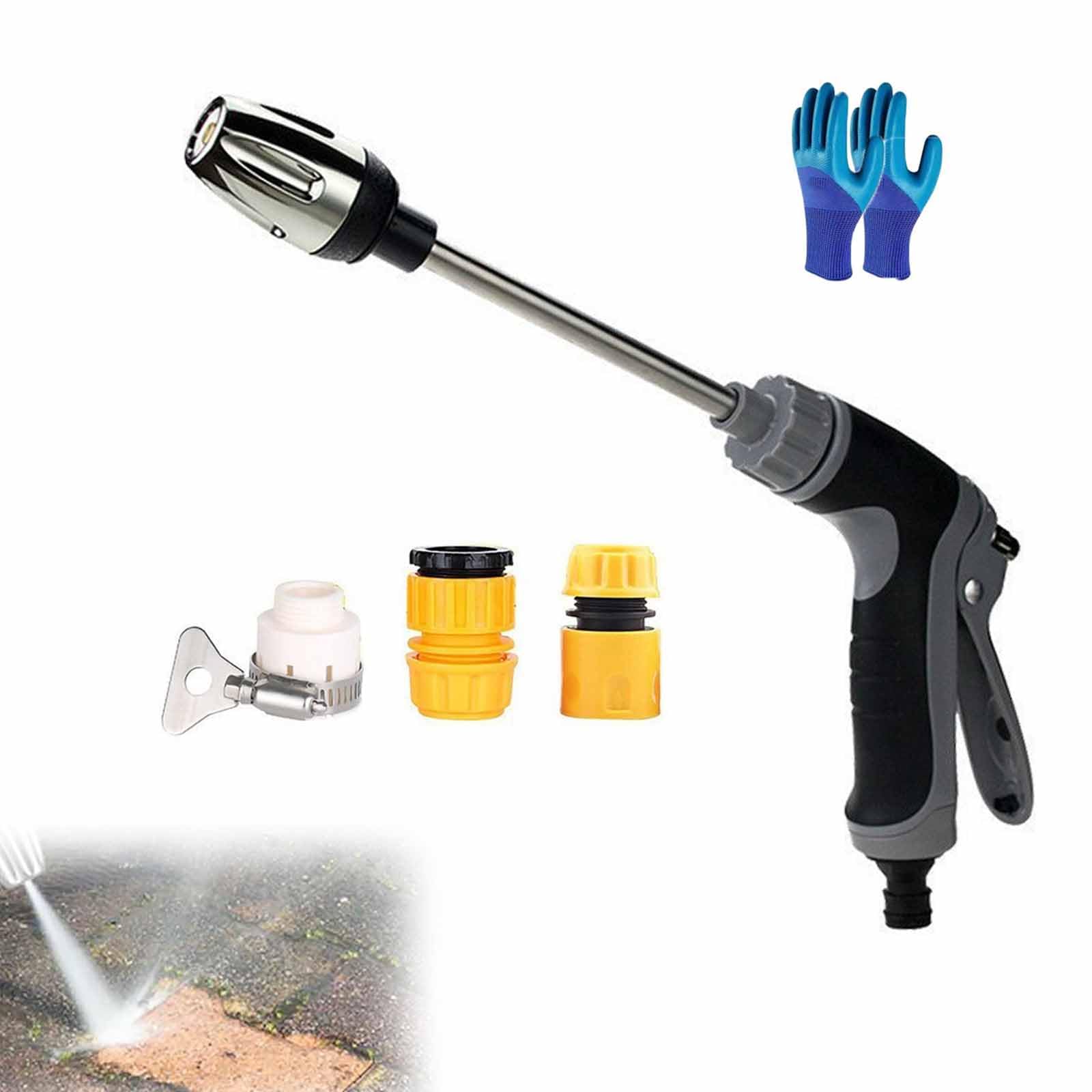 Pressure Washer, High Pressure Water Gun, Waterblitz Jet Washer, Adjustable Sprayer, Stainless Steel Cleaning Tool for Car Wash, Patio, Driveway and Decking (B)