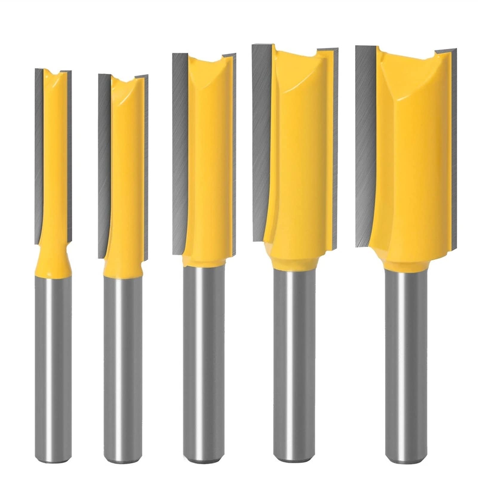 35ピース木工フライスカッターセット - 1/4インチシャンク、カーバイド