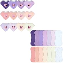 Muslin Baby Bibs and Burp Cloths, 26-Piece Absorbent Unisex Set