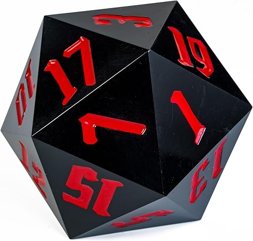 Miniatura 9 de D20 Dado Único de 55mm, Dado DND de 20 Caras, Dado D20 Gigante Poliédrico D&D de Tamaño Grande para Dungeons and Dragons, RPG, Juegos de Mesa MTG
