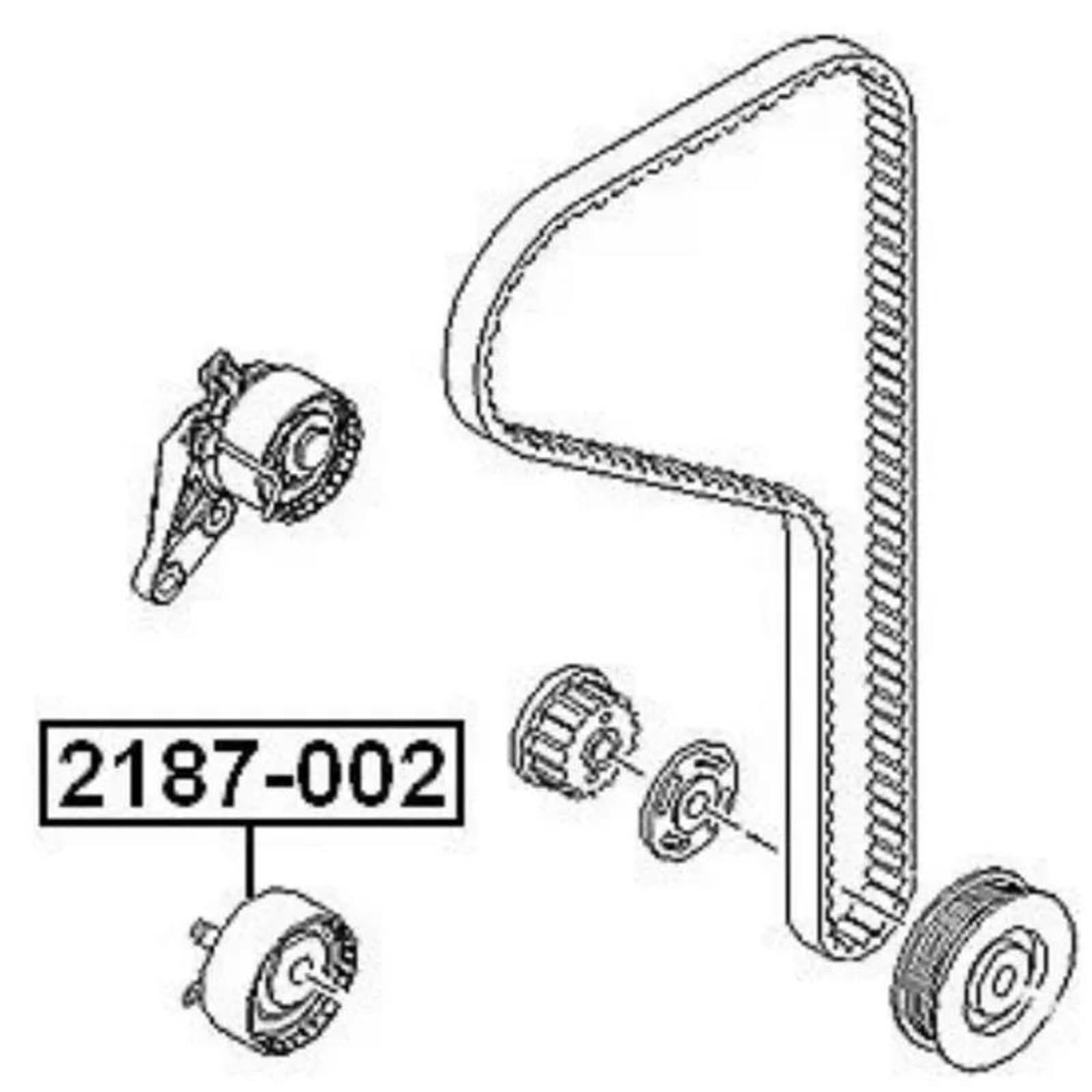 1 Juego De Tensor Correa Distribución Para Ford Para Focus Para EcoSport Para Escort Para Fiesta13 .4 FXJA 5M5G6K254AB 96MM6K288BA Piñón cadena | Style1