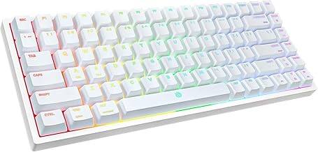 DREVO Gramr V2 TE Tastiera da Gaming Meccanica Marroni Interruttore Retroilluminazione RGB a 84 Tasti TKL 75% Tastiera con Cavo US layout