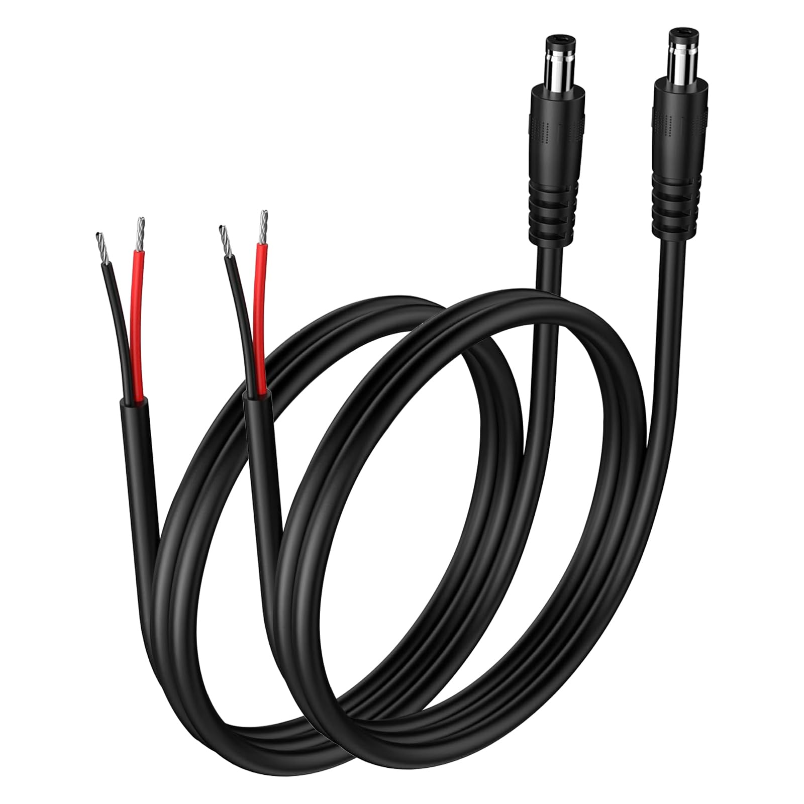 Amazon.co.jp: 16AWG DC電源ピグテールケーブル DC 5.5mm x 2.1mm