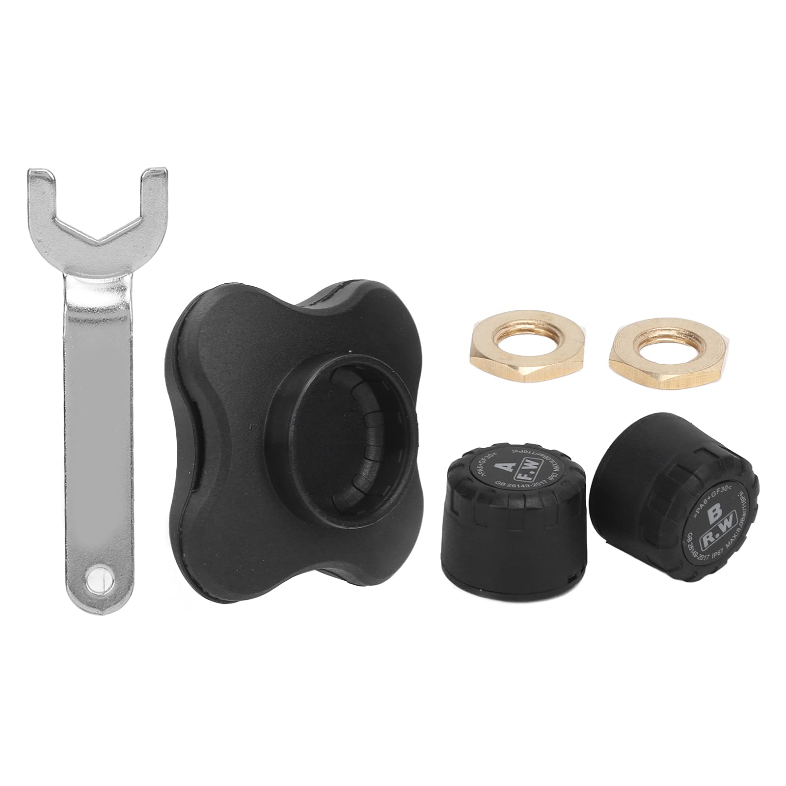 Cocoarm Capteurs TPMS pour Moto Capteur de Pression des Pneus ABS 1.0 à 3.5 Bluetooth 4.0 Externe intégré avec Alertes de Température pour Motos, Véhicules électriques, Vélos