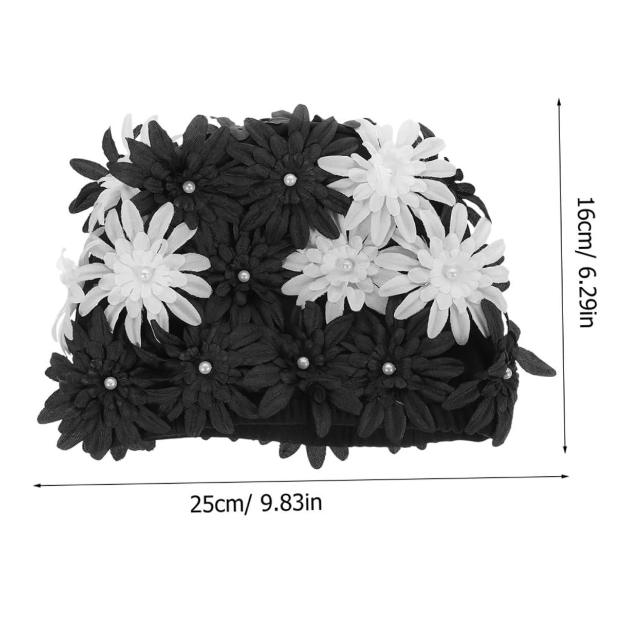 HANABASS 2piezas Gorros De Natación con Flores para Mujer Gorros De Piscina Elásticos Resistentes Al Desgaste para Fiestas