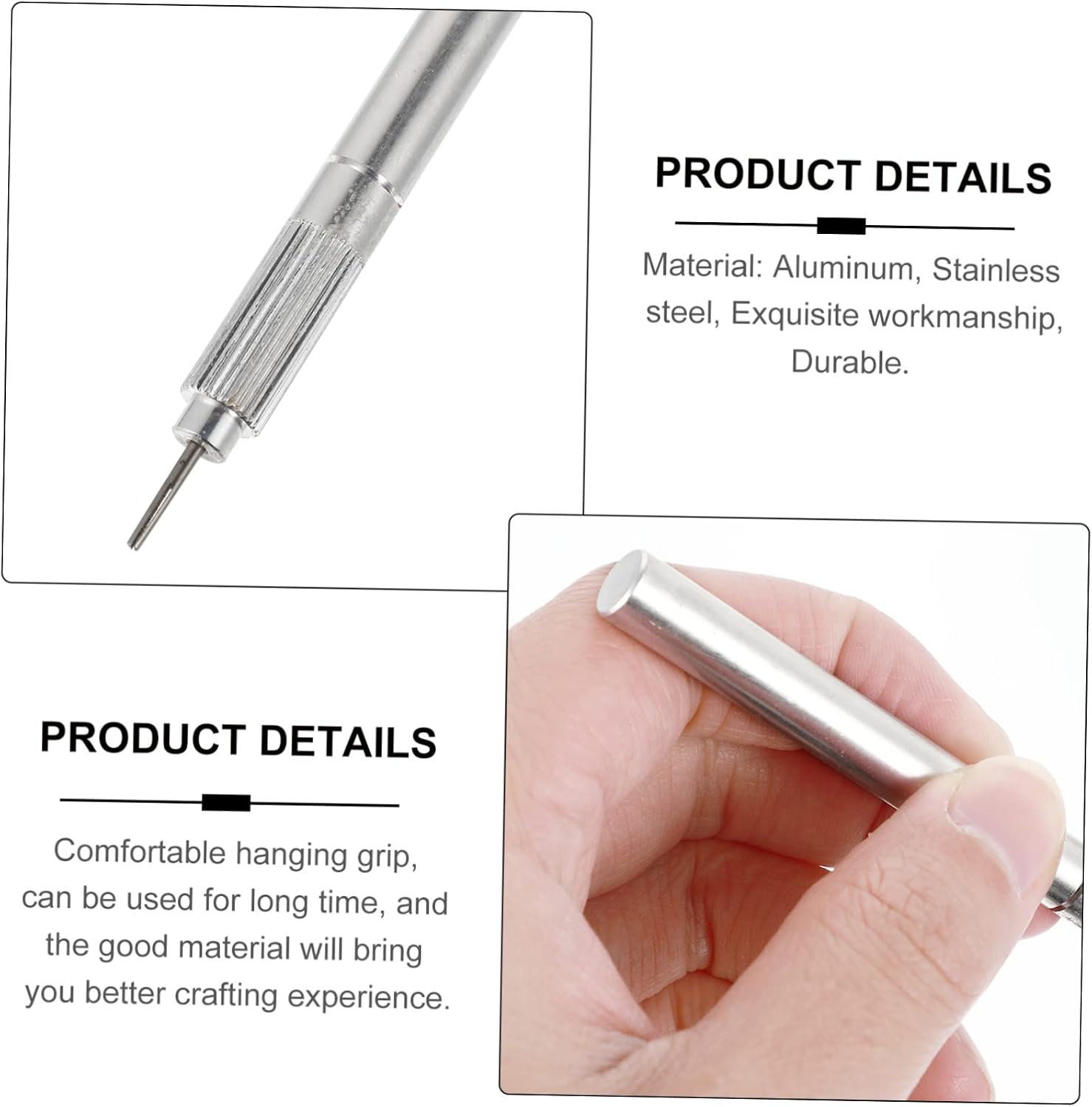 CORHAD 2pcs Metal Paper Quilling Pens Curling Tools for Art Projects for Paper Crafting and Card Making Quilling Needles for Creative Designs