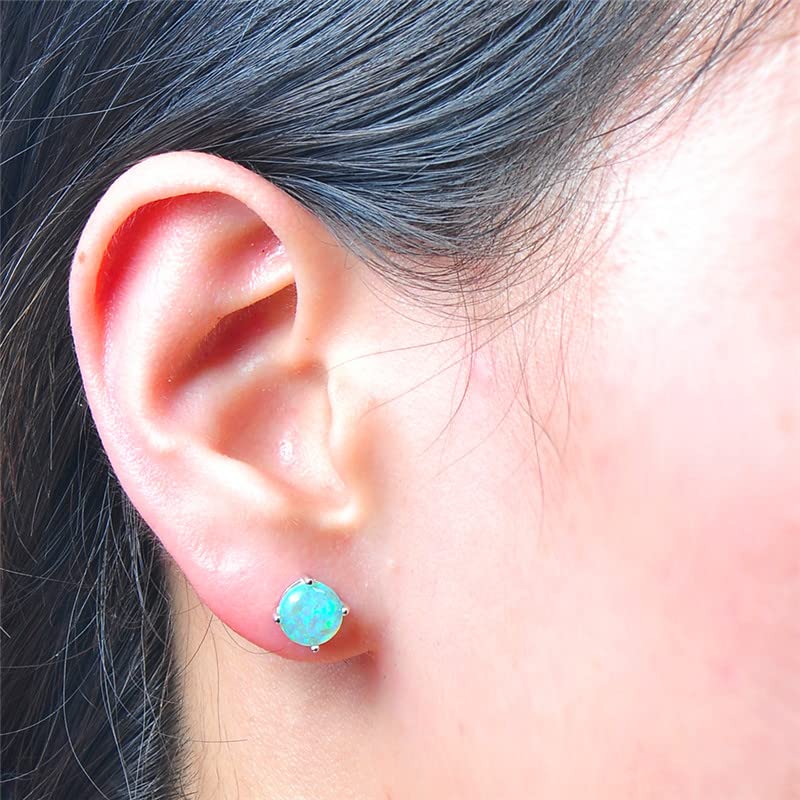 Collar de girasol y pendientes para mujer en plata con opalita 5