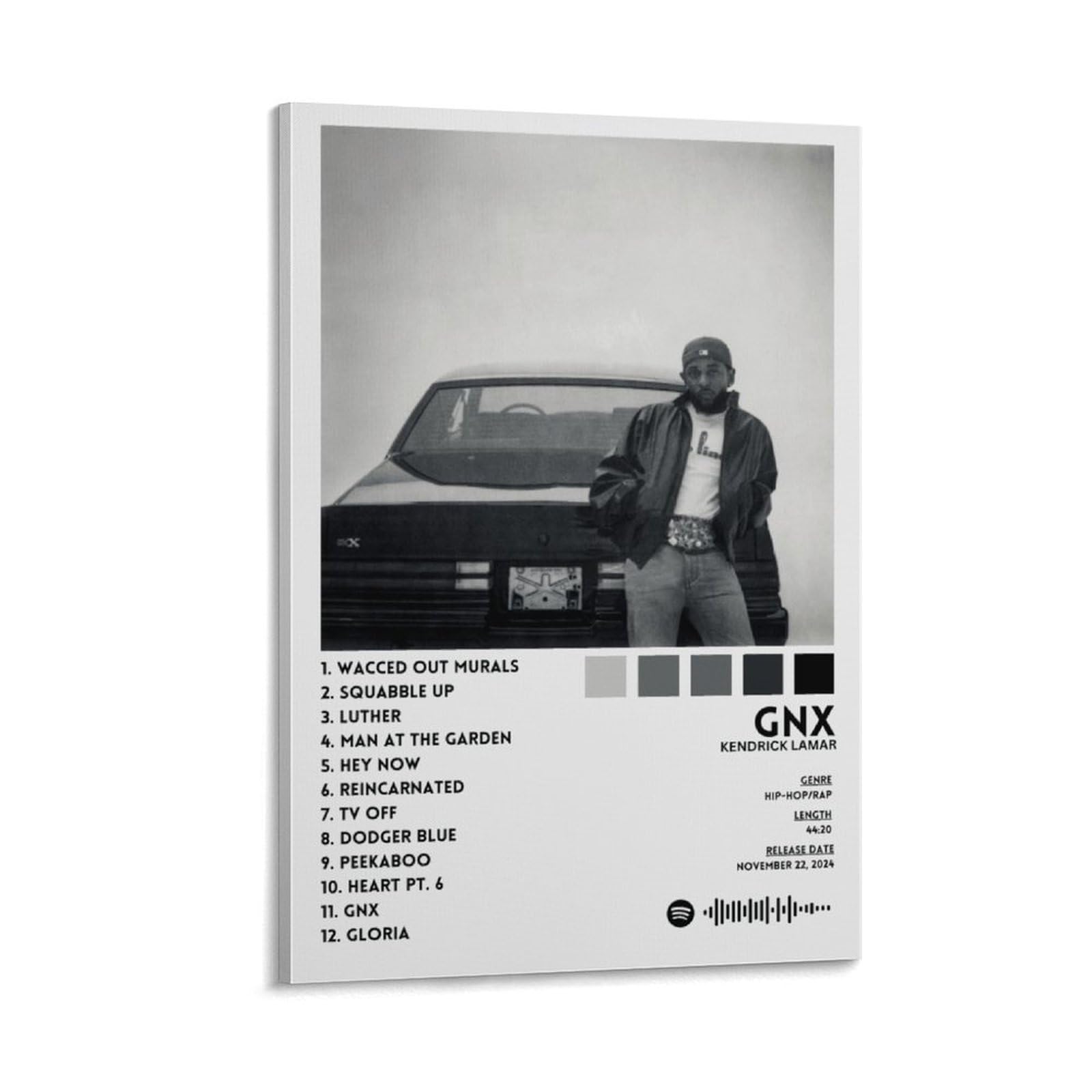 Amazon.com: Kendrick Lamar GNX 2 Posters & Prints on Canvas Wall