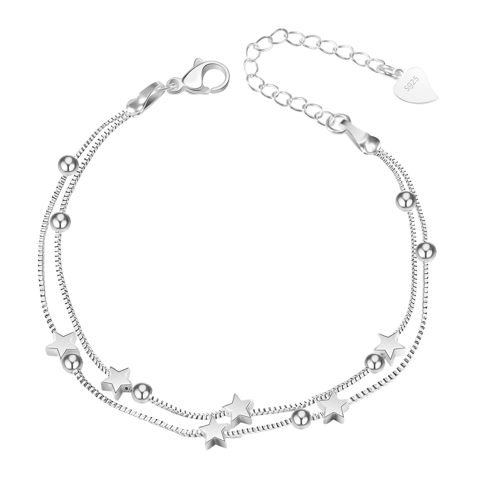 QianSiLiPulsera Mujer 3 en 1 / Alas de Ángel Pulsera Mujer, Regalos Originales Para Mujer