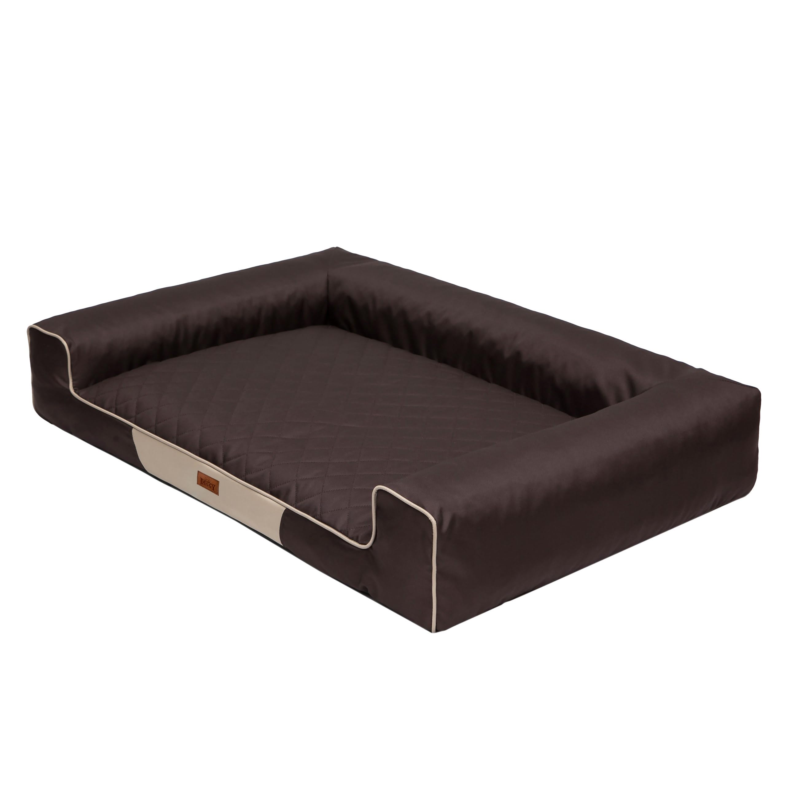 Letto per animali domestici, cuscino per cani, letto per cani, cuscino per cani, cuccia per cani, letto per cani, materasso per cani, materasso per cani, marrone scuro, L - 80 x 55 cm