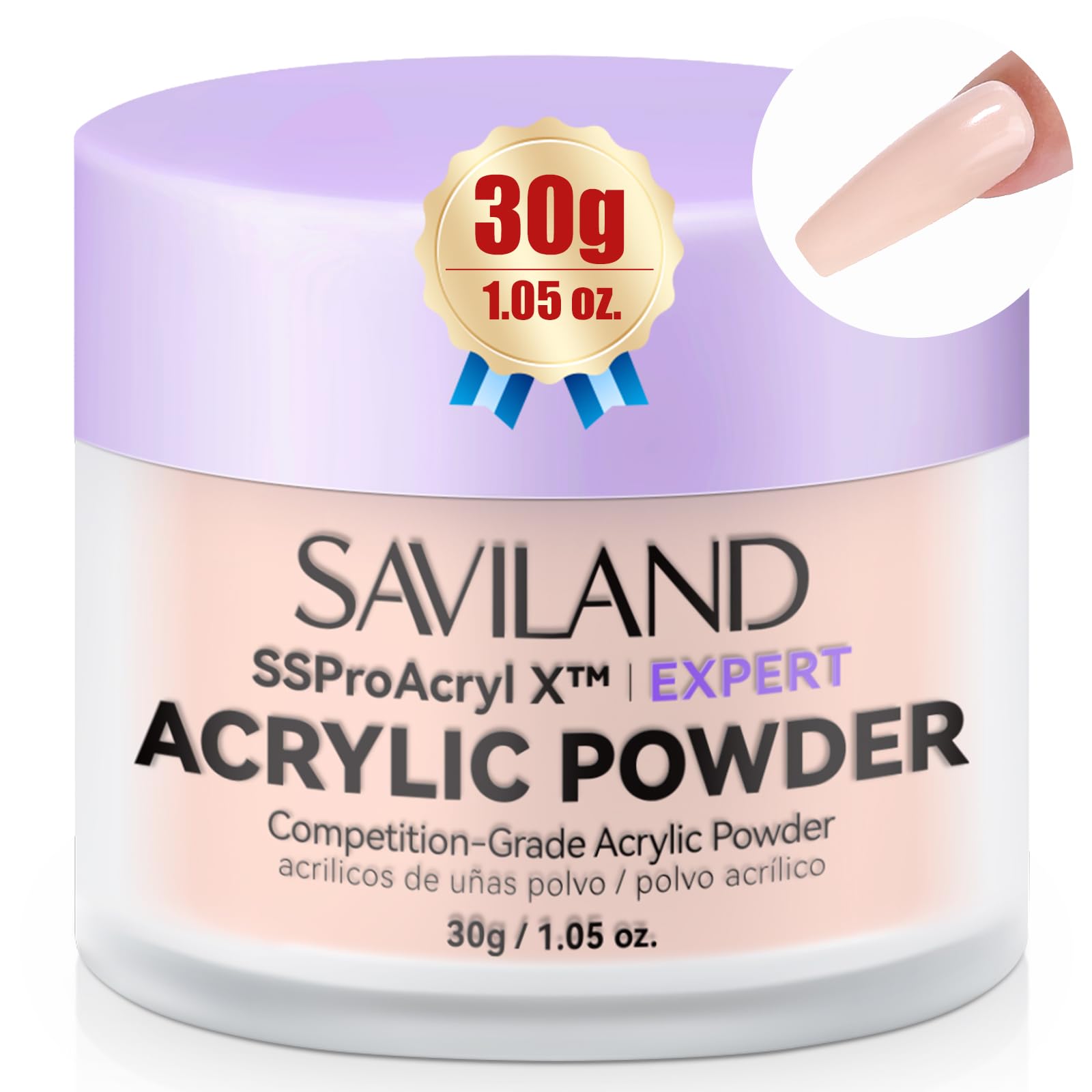 SSProAcryl Long-Lasting Nude Acrylic Powder: Smooth & Healthy Keratin Acrylic Nail Powder 2024 Ultra-High Blend Tech Professional Powder for Beginner Nail Extension & 3D Carving Home Travel
