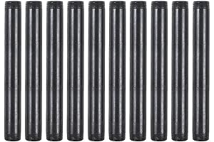 10 Pack 3/4 Inches x 8 Inches Black Malleable Steel Nipples Fitting