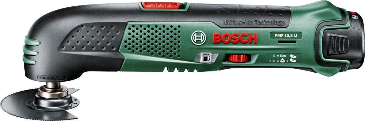 Bosch 603101974 - Pmf 10,8 li-ion de litio inalámbrico todo terreno que ofrece el chip syneon (1 x 10,8 v de la batería, 2,0 ah)