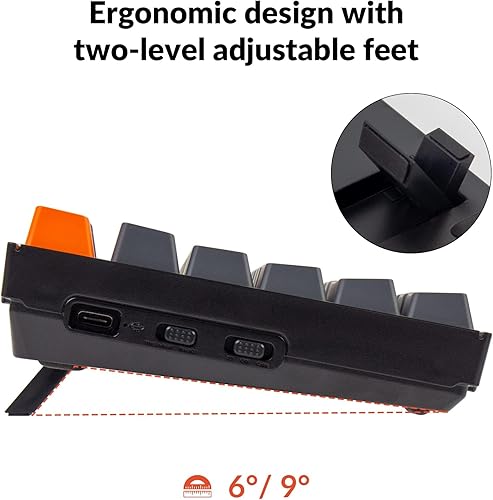 Miniatura 7 de Keychron K4 96% Layout 100 teclas inalámbrico Bluetooth 5.1teclado mecánico USB con cable para juegos con Gateron G Pro Interruptor rojo