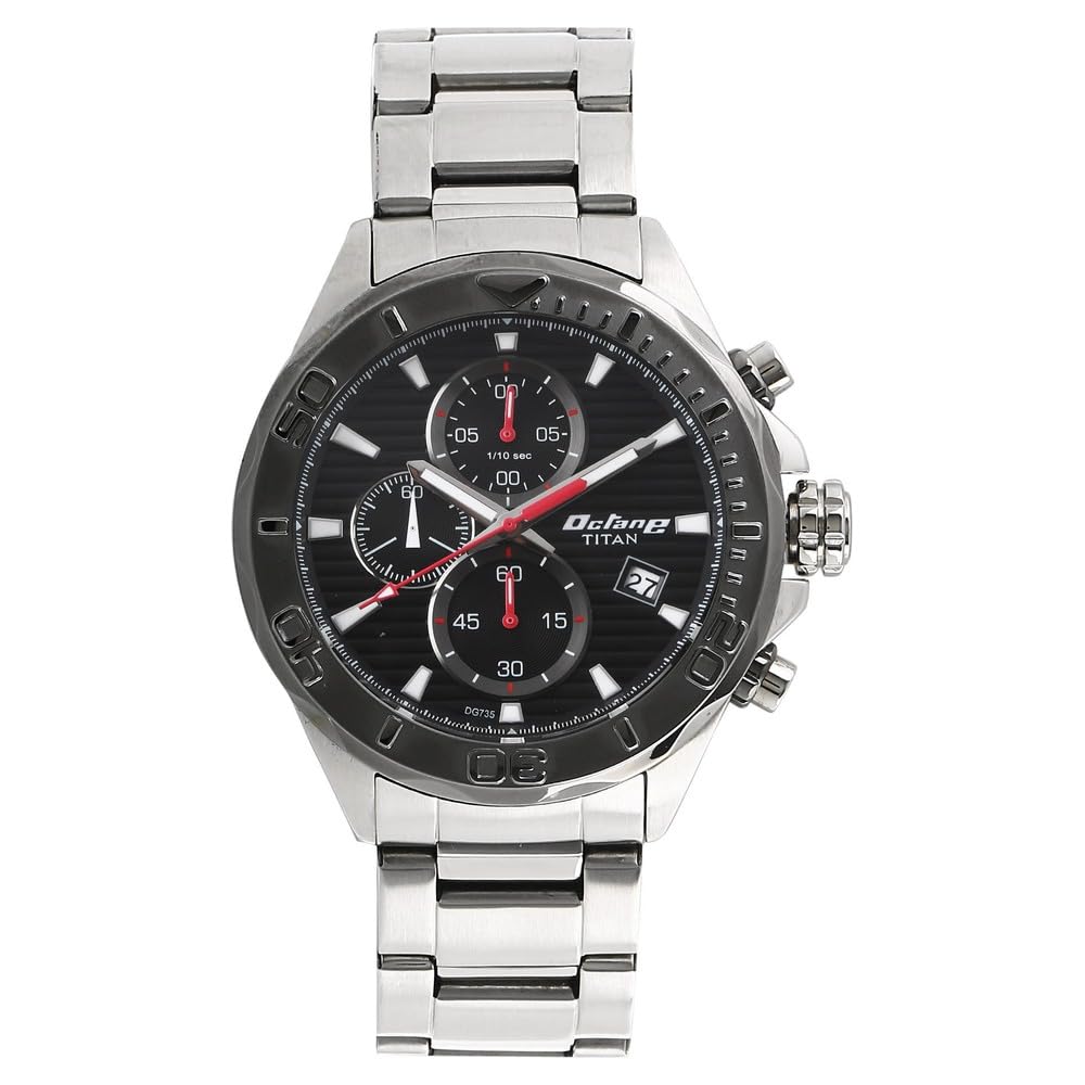Titan Octane Chronograph Black Dial Men Watch -NM90087KM02 / NL90087KM02/NP90087KM02-image-16