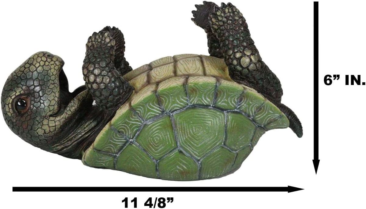 Ebros Gift Drunken Coastal Sea Turtle Tortoise Wine Bottle Holder Caddy Figurine As Home Kitchen Wine Cellar Decorative Storage Organizer Wild Aquatic Animals Turtles Terrapins Tortoises Decor