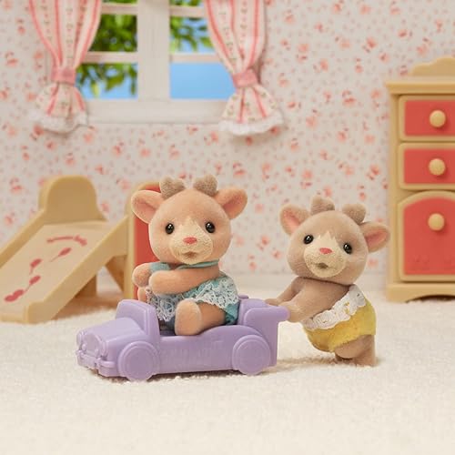 Miniatura 41 de Calico Critters Fennec Fox Twins, juego de 2 figuras coleccionables de muñeca