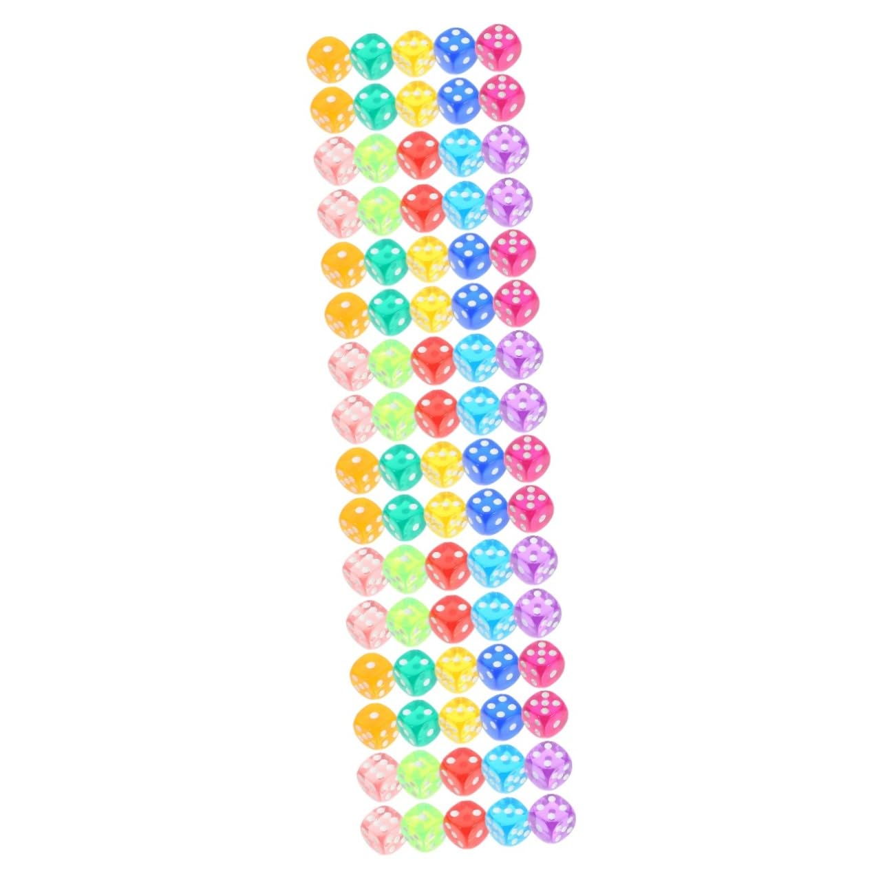Abaodam 400 Pz Dadi trasparenti giochi di società dadi a più facce giochi da tavolo are a hi di oggetti di scena dei del o oggetto di o in acrilico