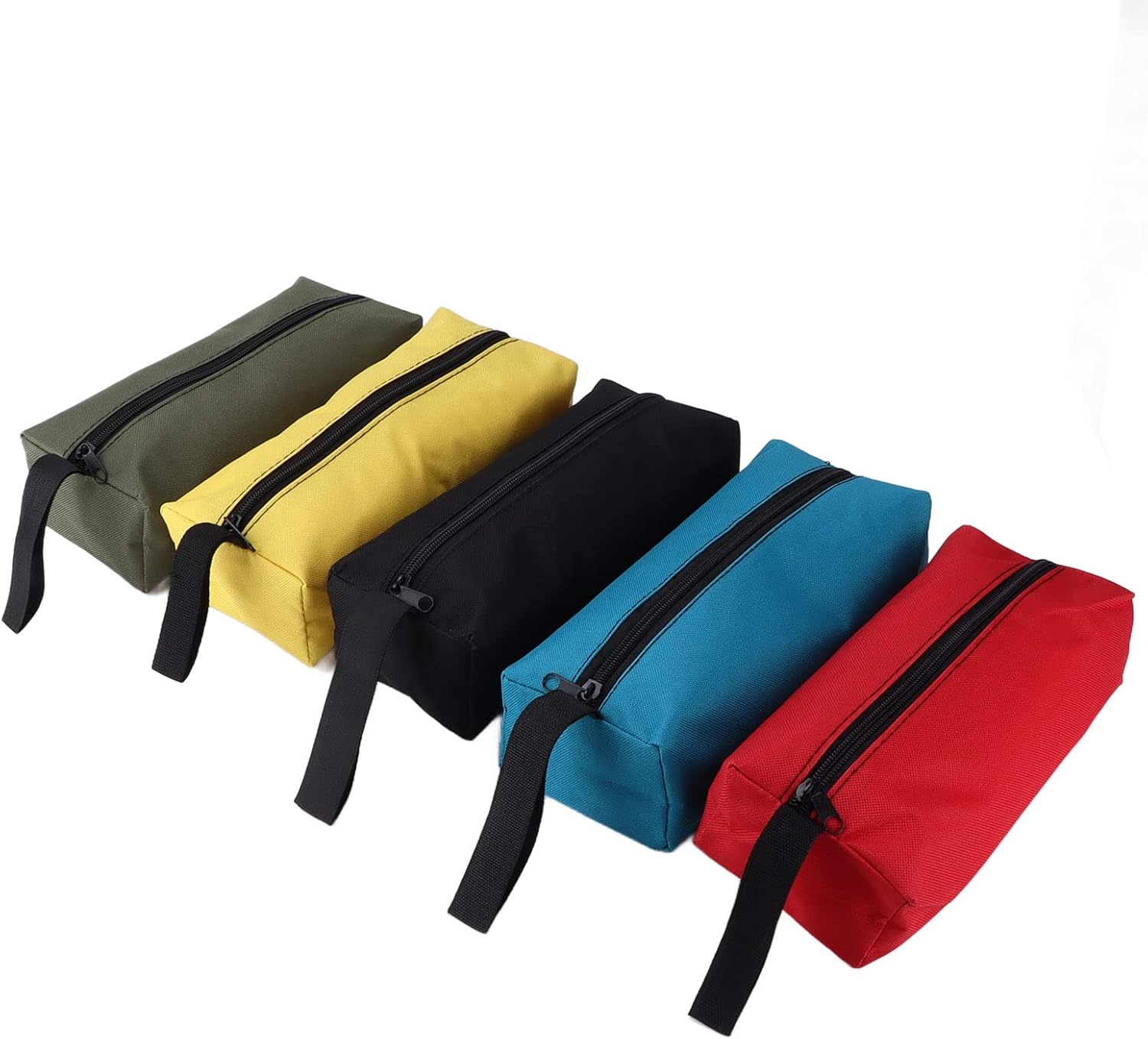 Multifunctional Zippered Tool Pouch Bag, Small Storage with Hanging, 5pcs Set for Men and Women