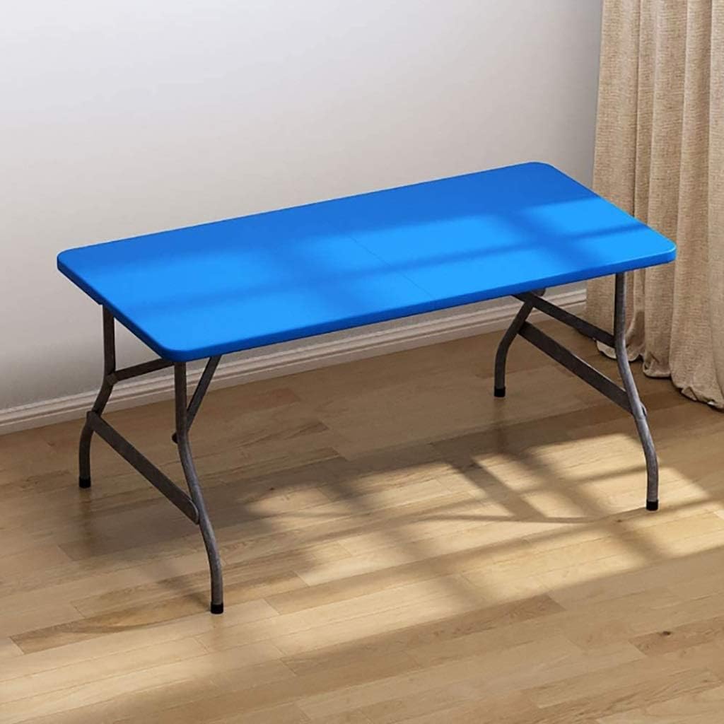 Folding Table, Work Table, Portable Home Dining Table, Simple Computer Table, Study Table, Suitable for Indoor and Outdoor (152x71x72cm), 3 Colors (Color : C)