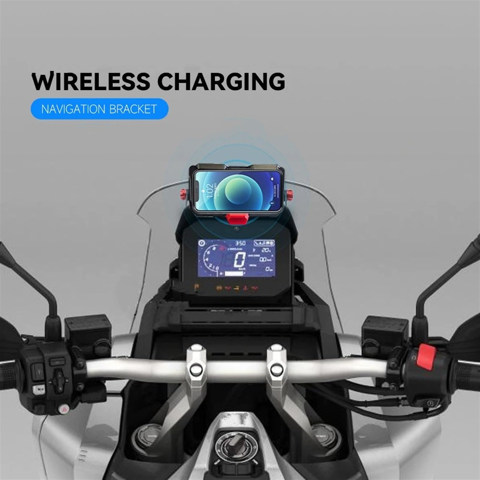 Soporte GPS De Cabina Para ADV350 Para ADV 350 2021 2022 2023 Soporte Para Teléfono Con GPS Para Motocicleta Soporte Frontal Soporte De Navegación Para Parabrisas Parabrisas GPS Soporte(Navigation bra