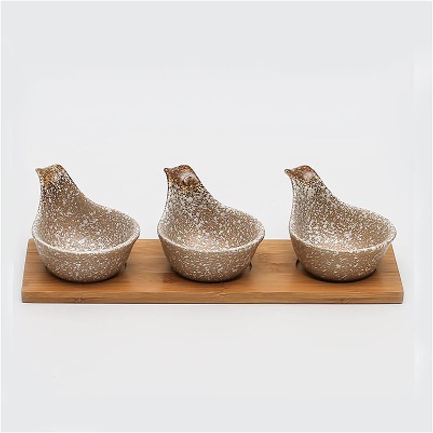 Tapasschalen, Keramikschale, kreative Dip-Schüssel, Keramikschale im japanischen Stil mit Holztablett, Trockenfrüchte-Snack-Süßigkeitsschale, geteilte Mehrzweck-Sauce-Schale (Farbe: C) ( Color : C )