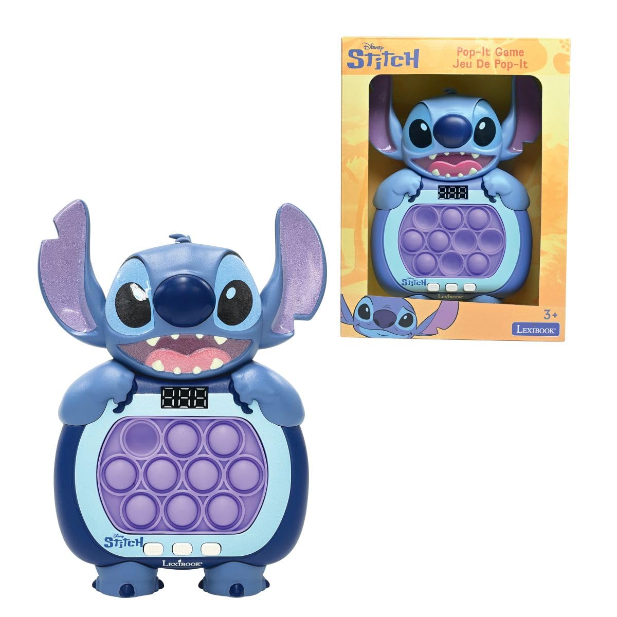 Lexibook Disney Stitch Jeu Fast Push Bleu JG500DLXB