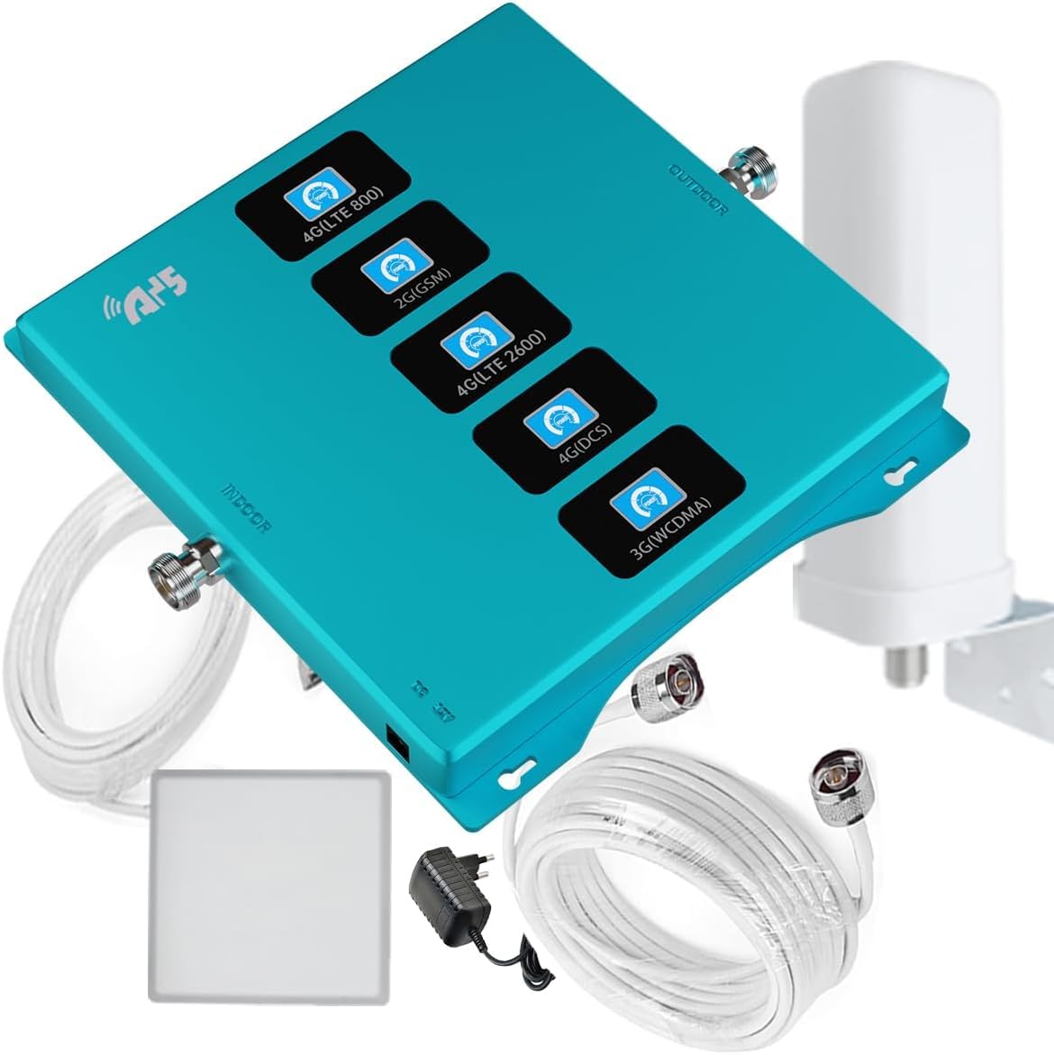 Amplificatore del Segnale 5-Band LTE WCDMA GSM, 4G 3G 2G, Banda 1/3/7/8/20