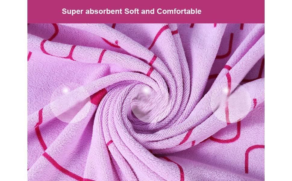 THE PURE NEST Cotton Microfibre Bath Towels for Kids | Extra Soft, Quick Dry, Strong Water Absorbent | Hypoallergenic Skin-Friendly Towel |48x84cm | Pack of 2 2