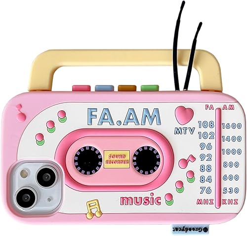 Funda para iPhone 14 Pro Max, fundas 3D Kawaii para teléfono, divertidas y lindas caricaturas retro, funda de silicona suave de gel contra caídas,