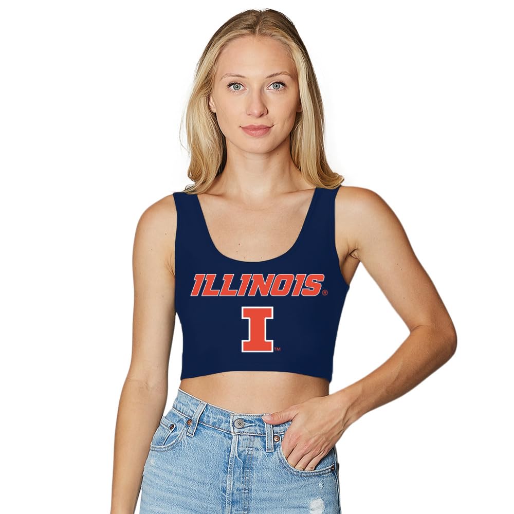 Lojobands Women's College Gameday Outfit Tank Top Tailgate Crop Top One Size Fits Most