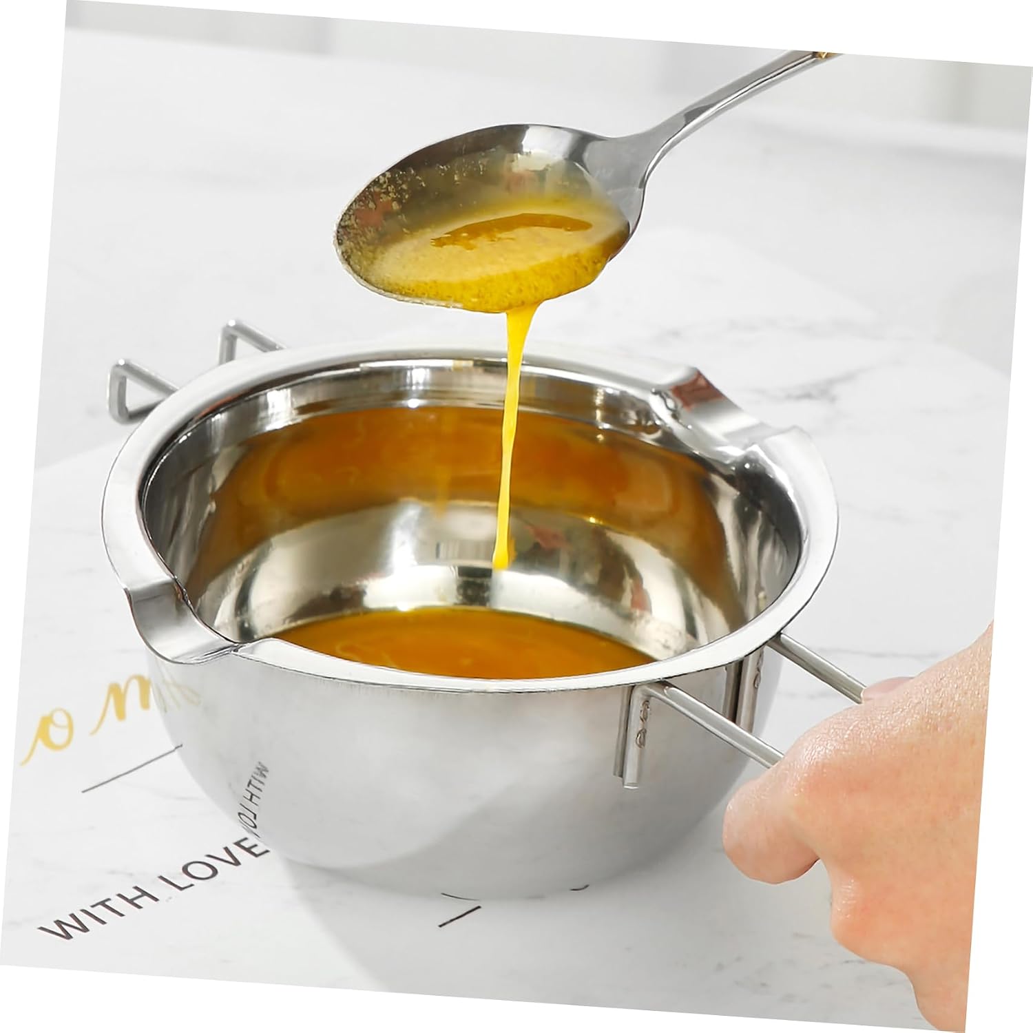 1 Set Chocolate Melting Pot Candy Melting Bowls Stainless Steel Melt Pot Stainless Steel Boiler Pot Double Boilers for Stove Top Stainless Steel Double Boiler Kitche Pot