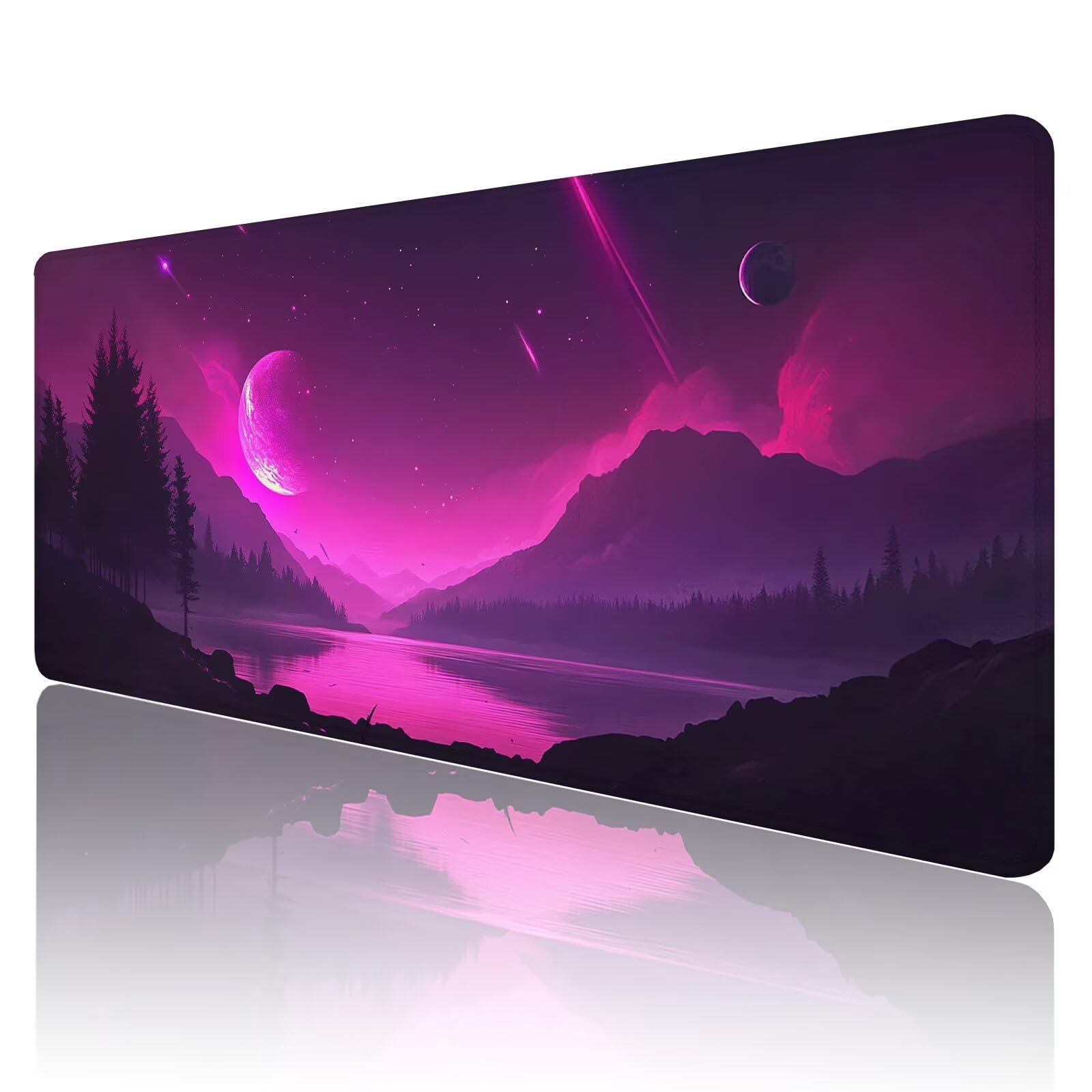Tapis de Souris de Jeu Jaune Tapis de Souris XXL 1600x800x3mm Gris Tapis Souris Gaming Grand, avec Bords Surpiqués et Base en Caoutchouc AntidéRapant Surface, AméLiore La PréCision et La Vitesse D26
