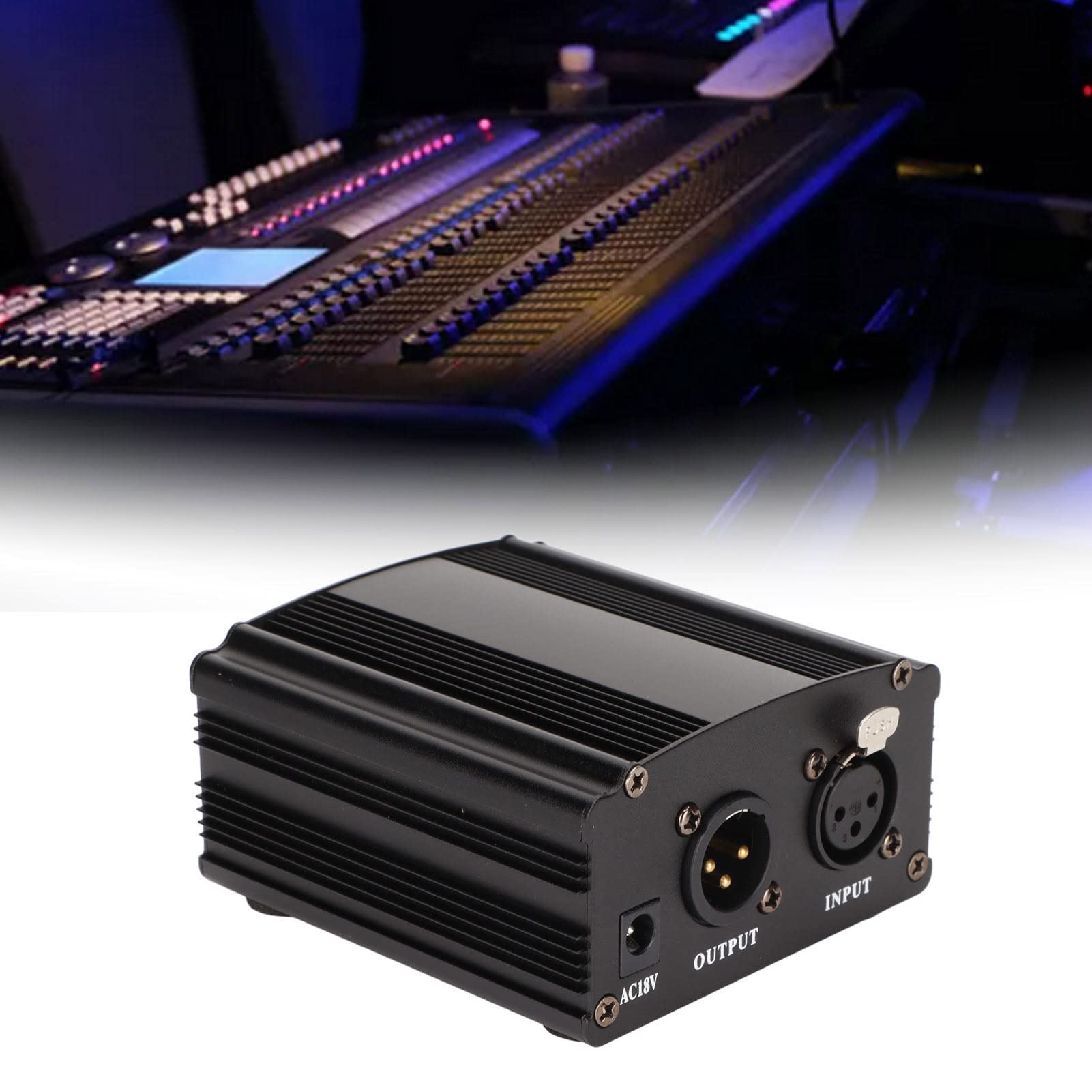 Phantom Power, Aluminiumlegierung, 48 V, Phantom Power, 1 Kanal, Schwarz