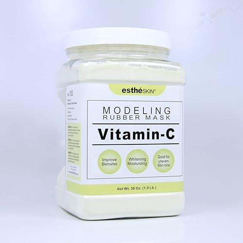 Miniatura 2 de estheSKIN No103 - Máscara de goma para modelar vitamina C tipo despegar para cuidado facial de la piel tarro cuchara medidora incluida 30 onzas 19