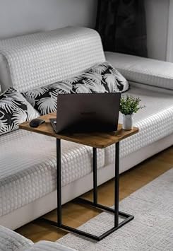 Decorative Metal Side Table Wooden Shelf Sofa Service Coffee Table Multi-purpose Zigon C Coffee Table