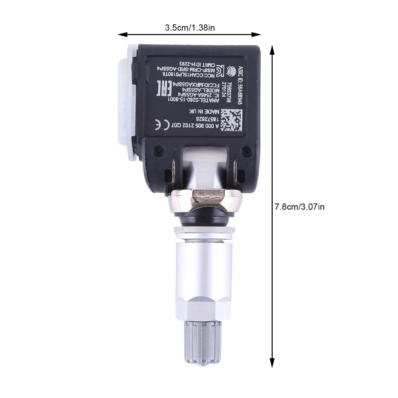 A000009057800 Lot de 4 capteurs de pression des pneus A000009052102 compatibles avec Mercedes W213 S213 C238 A238 RDKS Capteur de pression des pneus 433 MHz Capteur TMPS Système de contrôle de la