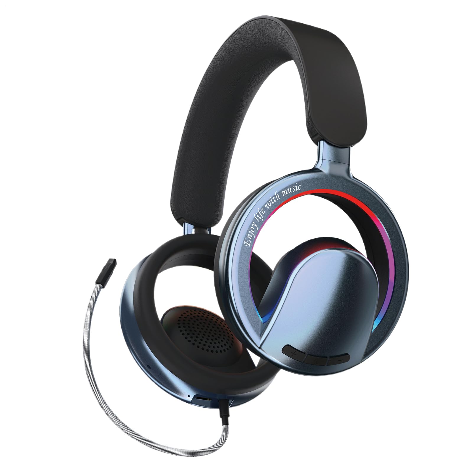 Cileznw ワイヤレス ヘッドセット | オープン フレーム で 快適 な 装着感 | 充電式ワイヤレスヘッドホン | ワークアウト ジム ゲームプレイ 通勤 ランニング 用 男性 女性 10代 大人 向け