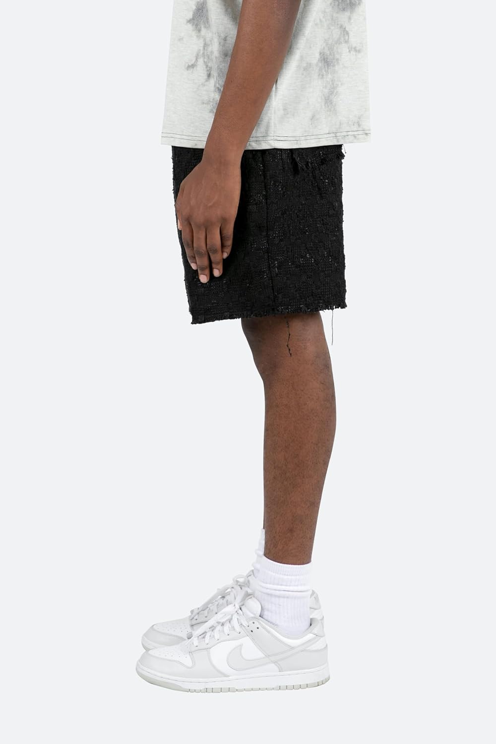 mnml Mens Men's Raw Edge Shorts - Image 3