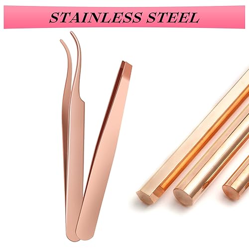 Miniatura 6 de crislashes - Herramienta aplicadora de pestañas, pinzas de pestañas de acero inoxidable para pestañas en racimo, 2 aplicadores de racimos de