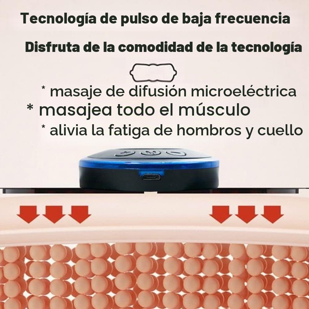 Masajeador de cuello y hombro, equipo de entrenamiento ems, masajeador abdominal, estimulador eléctrico de masaje de tejido profundo eléctrico en espalda, hombros y piernas 2 piezas