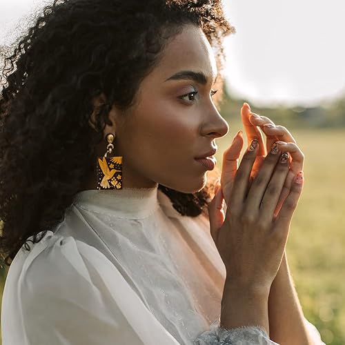 Miniatura 8 de OLYCRAFT Plantillas de arcilla de colibrí de 4 x 5 pulgadas, pantalla de seda de flores para arcilla polimérica, recolección de colibríes,