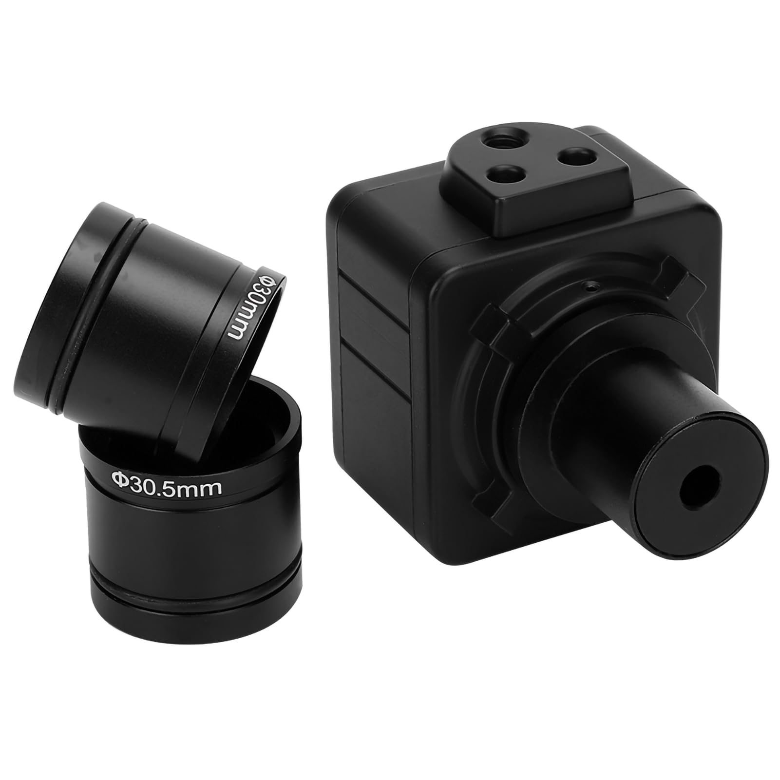Cámara para Microscopio USB 5 MP CMOS HD con Adaptador de Montaje y Ocular Electrónico Industrial