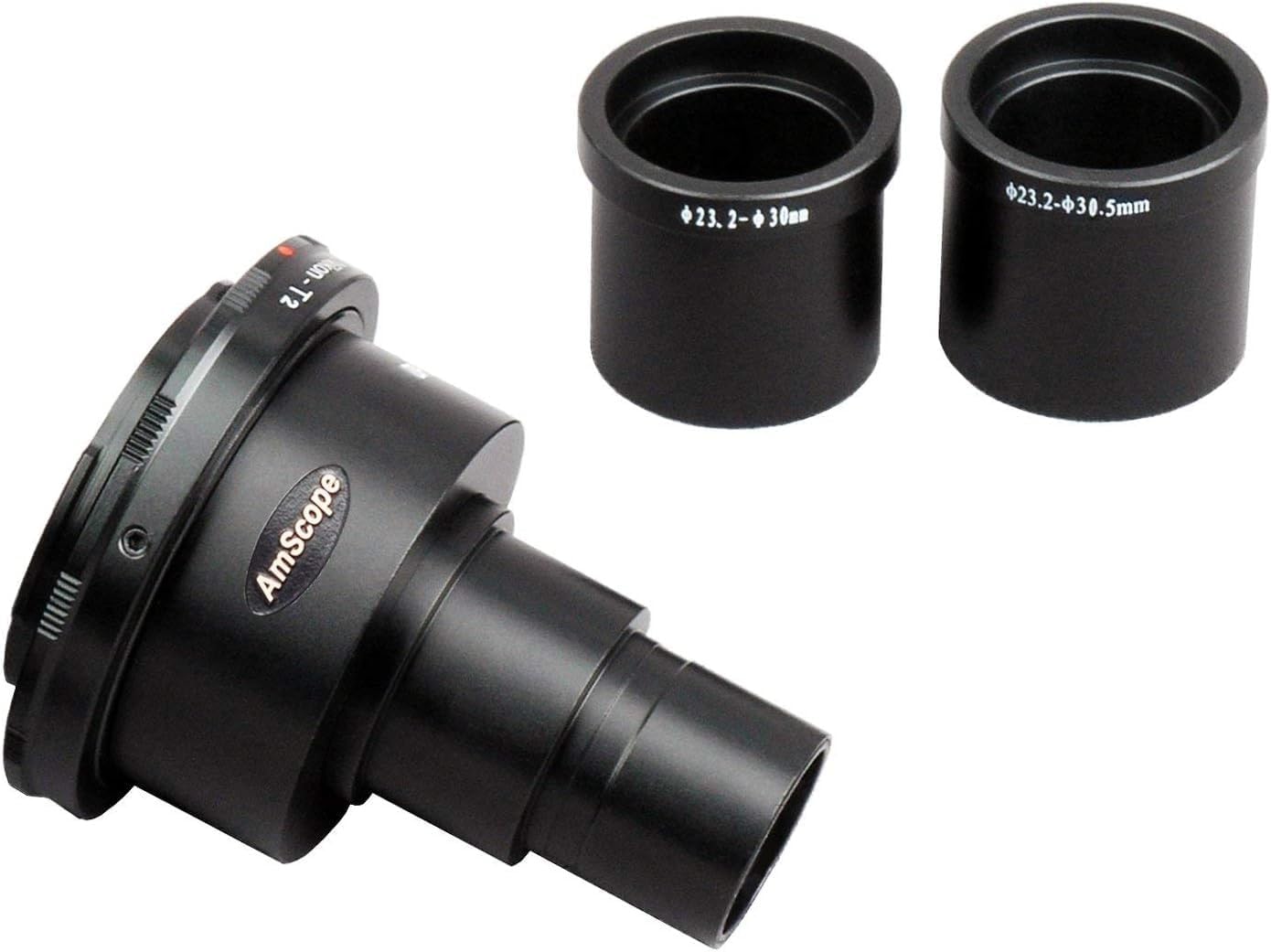 AmScope CA-NIK-SLR Nikon SLR / D-SLR Camera Adapter for Microscopes – Microscope Adapter, Black