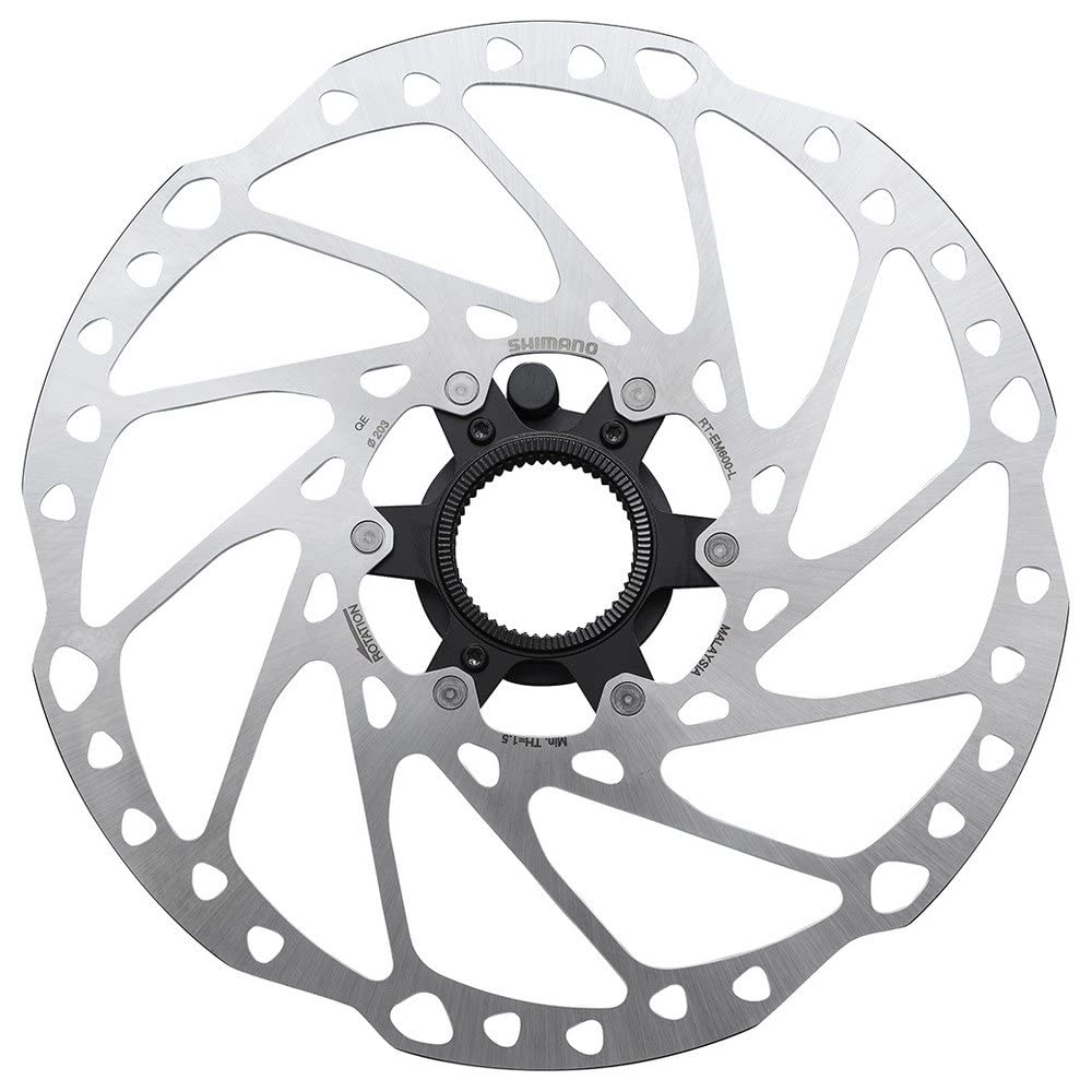 Shimano Disco 203mm Center Lock INT. Freni per Biciclette, Adulti Unisex, Multicolore, Taglia unica