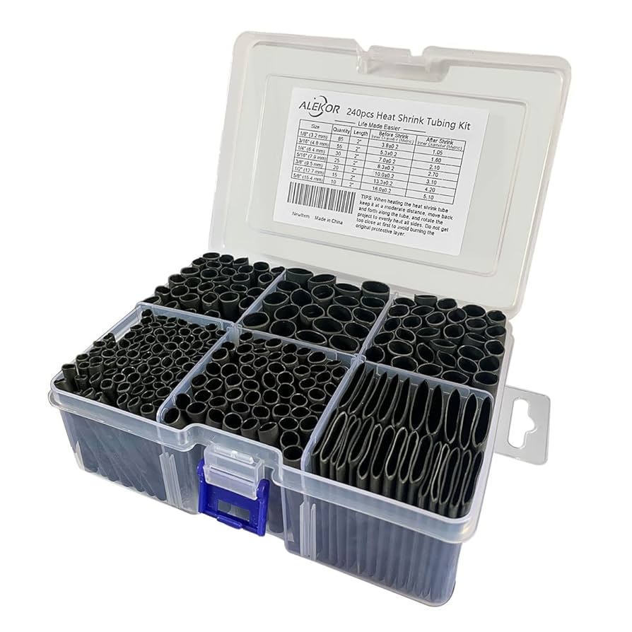 ALEKOR Heat Shrink Tubing Kit - 3:1 Ratio Adhesive Lined