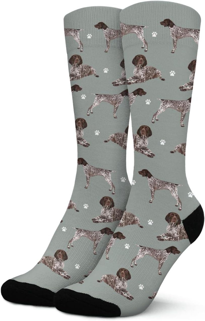 Funny Dog Crew Socks,Personalized Pet Athletic Winter Socks for Men Women